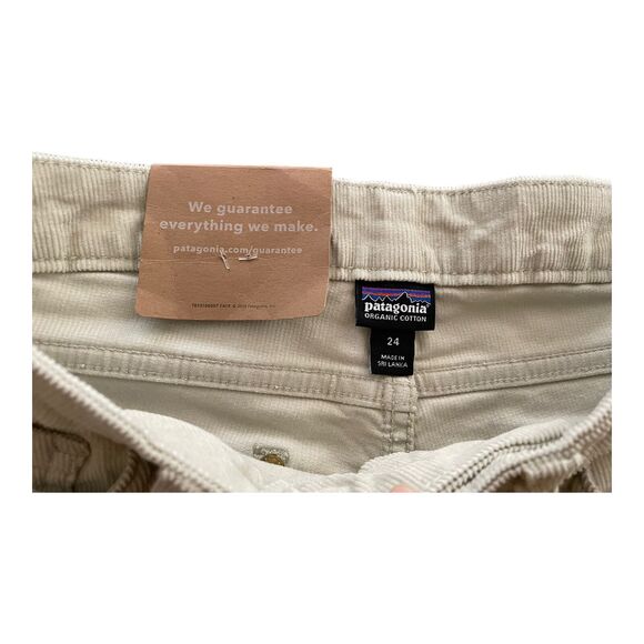 Patagonia Women's Organic Cotton Skinny Corduroy Pants Ivory Size 24 - Picture 4 of 6